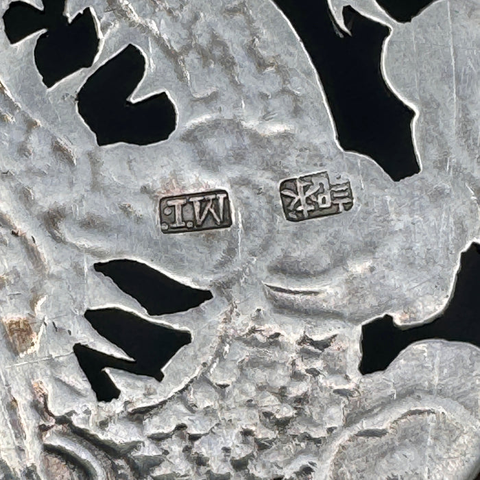 Ciotola in argento 925 cinese Luen Wo fine XIX sec