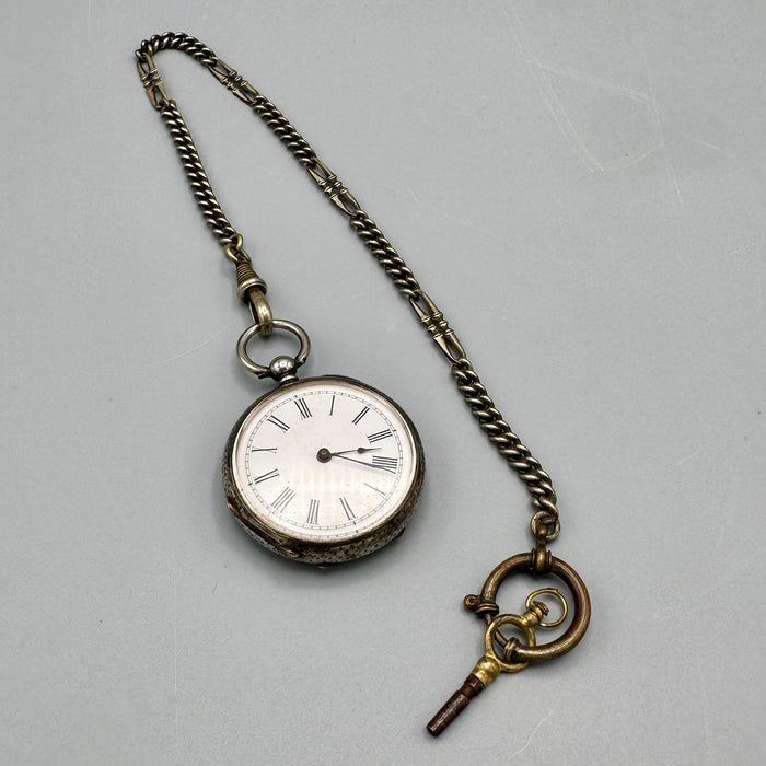Vacheron Geneve orologio da tasca argento 39 mm Swiss 1900 ca