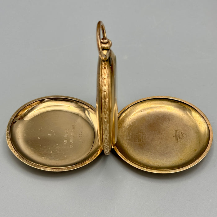 Drusus orologio da tasca placcato oro 51 mm Swiss 1930 ca