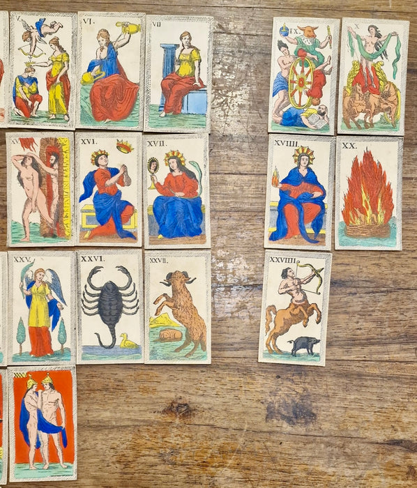 Minchiate Fiorentine Firenze tarocchi carte da gioco Granducato di Toscana 1810 ca