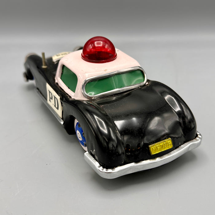 Gioco latta MF 798 Auto Patrol Car Polizia frizione 1970 ca
