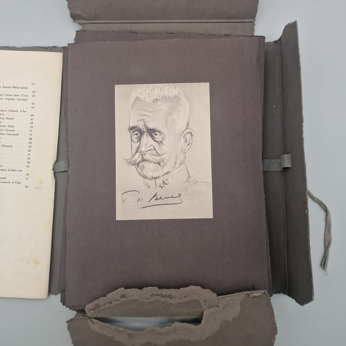 "Figure e Tipi della Marina Italiana in Guerra" libro con dedica a Giovanni Malagodi da Maffio Maffi 1920 circa