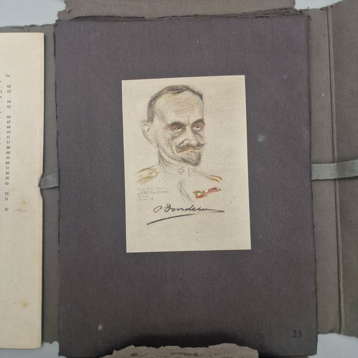 "Figure e Tipi della Marina Italiana in Guerra" libro con dedica a Giovanni Malagodi da Maffio Maffi 1920 circa