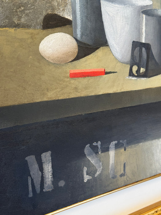 Marcello Scuffi – “Il tavolo del pittore” – olio su tela - 2004