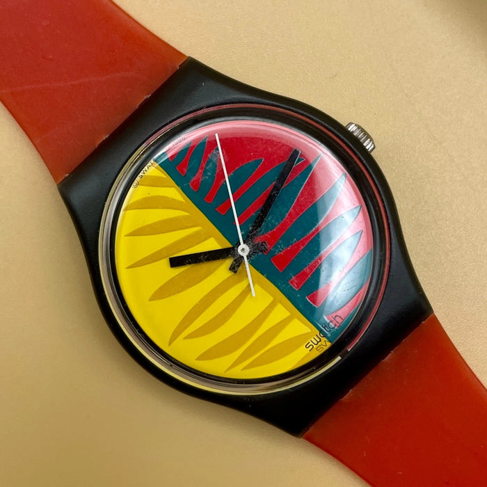 Swatch "Waipitu" GB 113 orologio quarzo 34 mm Swiss 1987