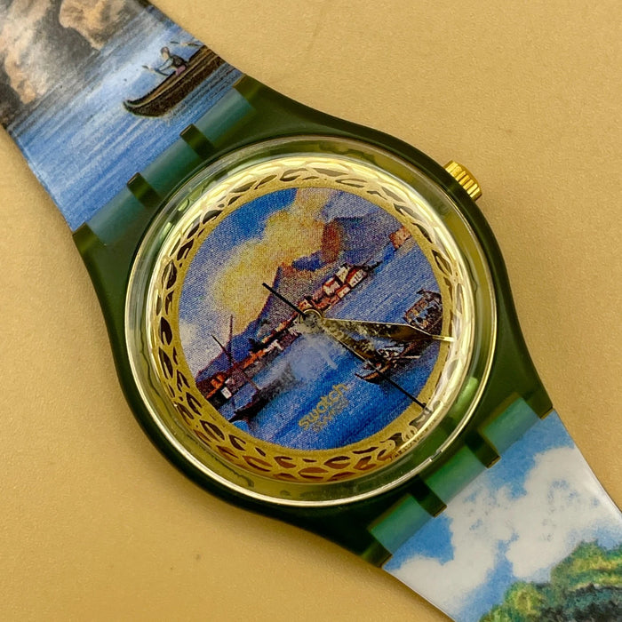 Swatch "Sole Mio" GM 124 orologio quarzo 34 mm Swiss 1994