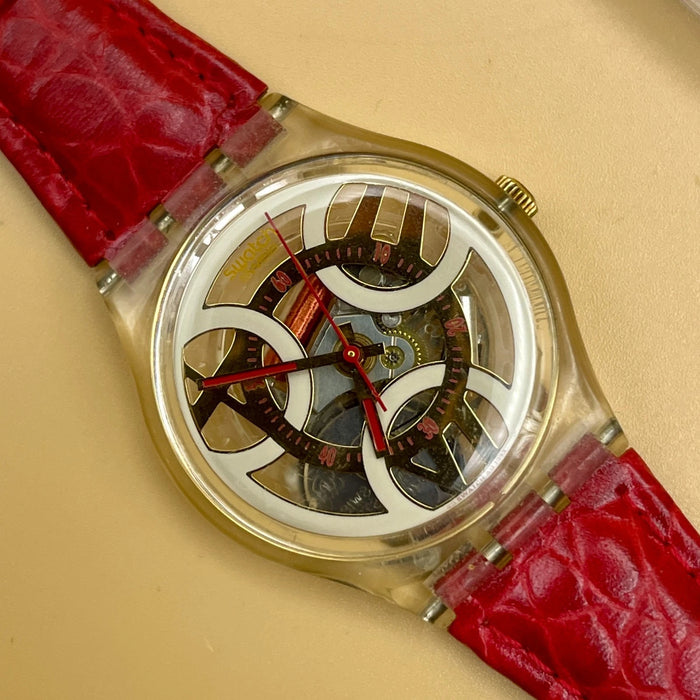 Swatch "Feuer" GK 177 orologio quarzo 34 mm Swiss 1994