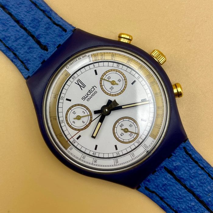 Swatch "Skipper" SCN 100 orologio quarzo 37 mm Swiss 1990