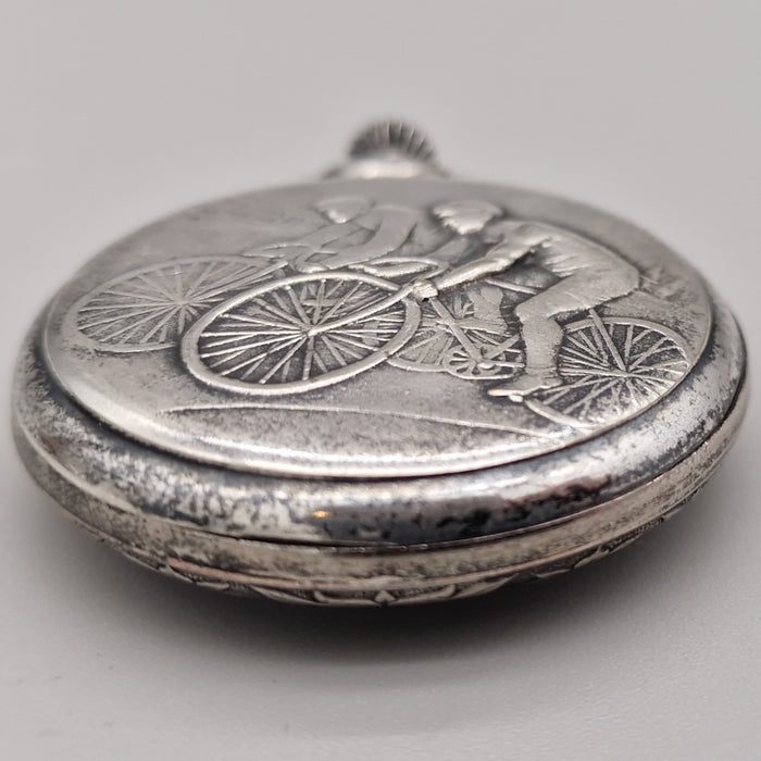 Pryngeps Ancre 17 Rubis orologio da tasca meccanico brunito lavorato Italia 1970 ca