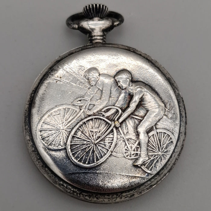 Pryngeps Ancre 17 Rubis orologio da tasca meccanico brunito lavorato Italia 1970 ca