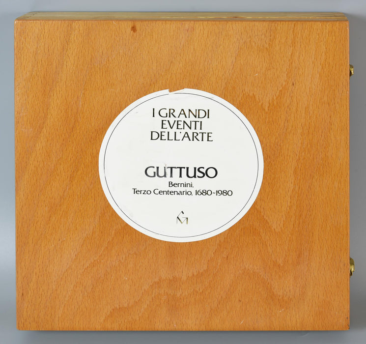 Renato Guttuso – “Piatto Terzo Centenario Commemorativo Bernini" – piatto in ceramica 96/500– 1980