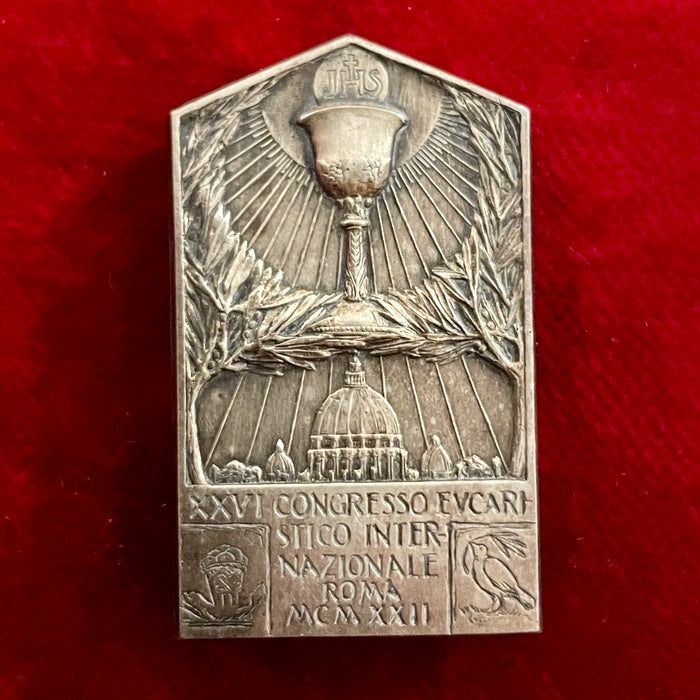 Distintivo XXVI Congresso Eucaristico Internazionale Roma 1922