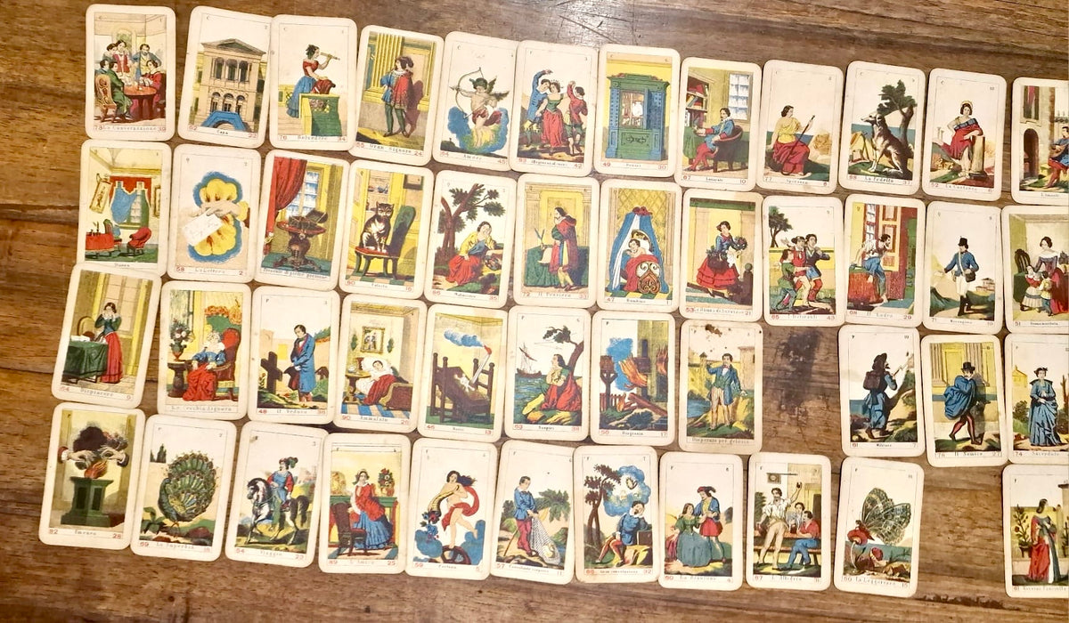 Sibilla Italiana carte tarocchi 1860 ca