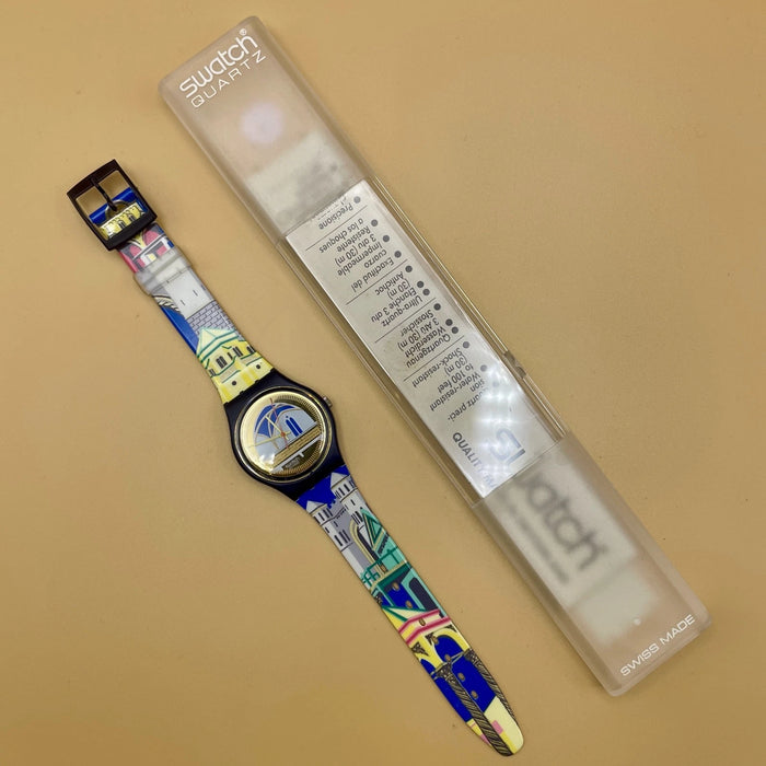 Swatch "Backstage" GN 120 orologio quarzo 34 mm Swiss 1992