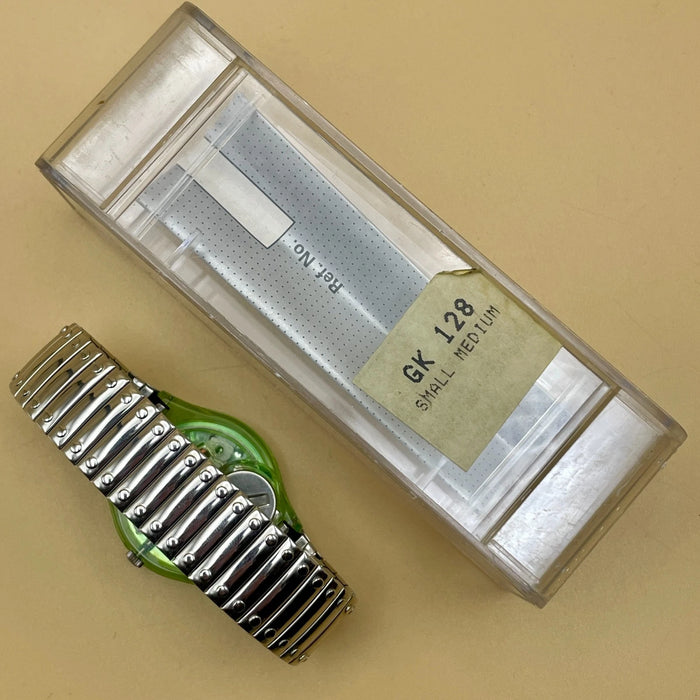 Swatch "Silver Rivet" GG108 orologio quarzo 34 mm Swiss 1990