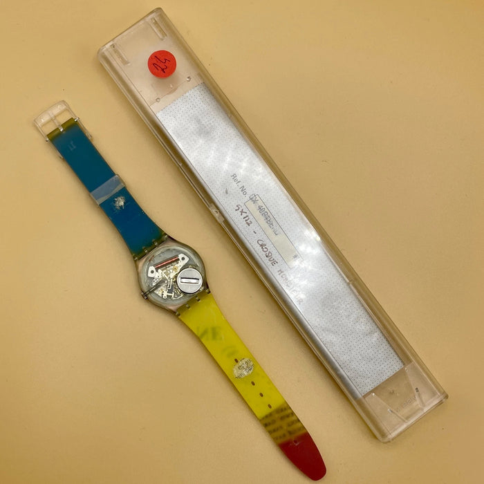 Swatch "Croque Monsieur" GX 112 orologio quarzo 34 mm Swiss 1989