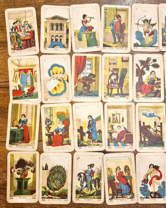 Sibilla Italiana carte tarocchi 1860 ca