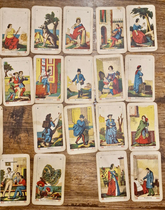 Sibilla Italiana carte tarocchi 1860 ca