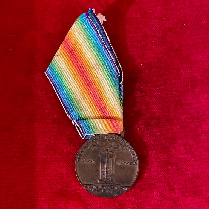 Medaglia WWI Grande Guerra per la civiltà con nastrino 1918
