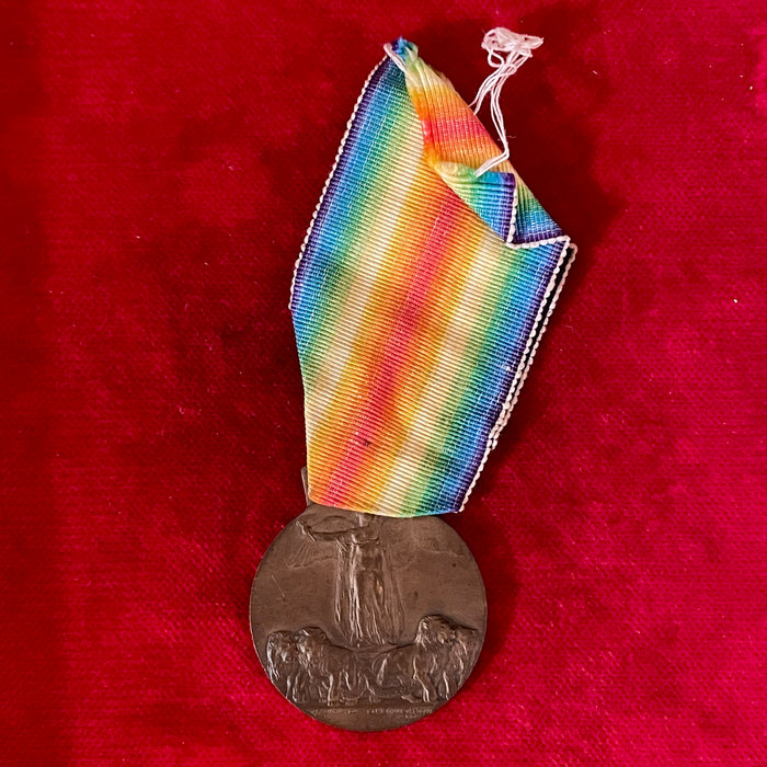 Medaglia WWI Grande Guerra per la civiltà con nastrino 1918