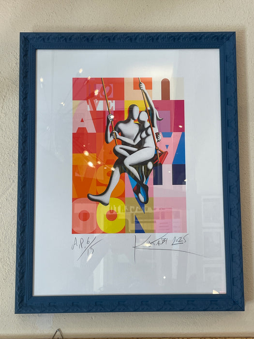 Mark Kostabi - "The language of love" - serigrafia su carta 6/15 - 2025