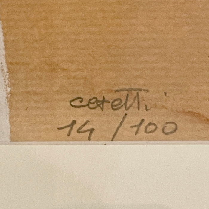 Mino Ceretti - "Senza titolo" - serigrafia su carta 14/100 - 1980 ca