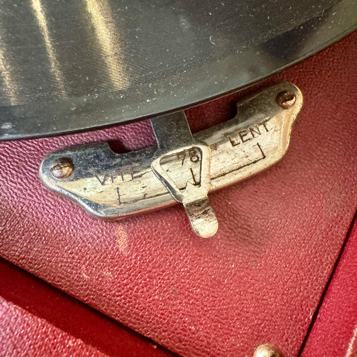 Grammofono Paillard valigia completa funzionante 78 giri 1950 ca