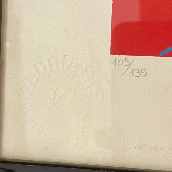 Bruno Pollacci - "Senza titolo" - serigrafia su carta 109/135 - 1970 ca