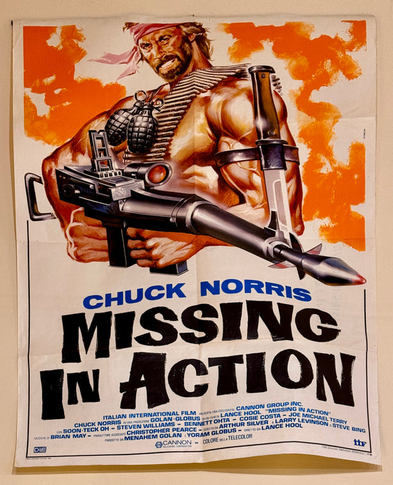 Manifesto “Missing in action" 2F Chuck Norris 1985
