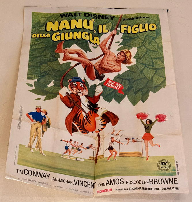 Manifesto “Nanù il figlio della giungla" 2F Walt Disney 1973