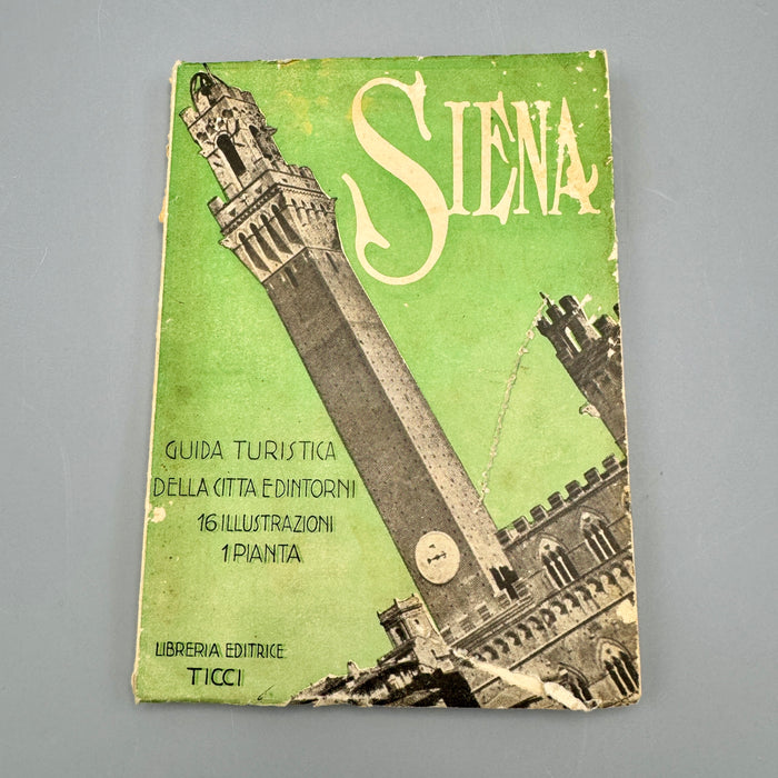 Libro "Siena Guida Turistica" Ticci 1940