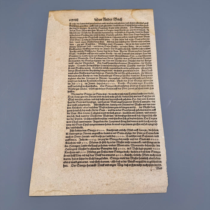 Sebastian Munster - "Sena" - xilografia su carta - 1558
