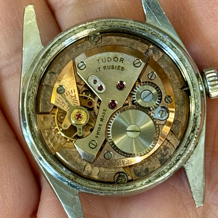 Tudor Prince Oysterdate ref. 7919 orologio meccanico acciaio 34mm quadrante nido d'ape Swiss 1950 ca