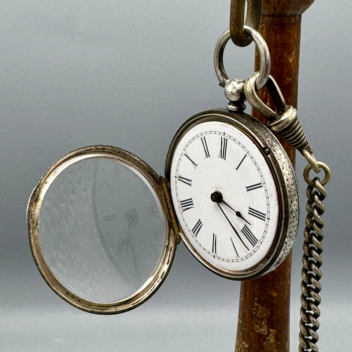 Vacheron Geneve orologio da tasca argento 39 mm Swiss 1900 ca