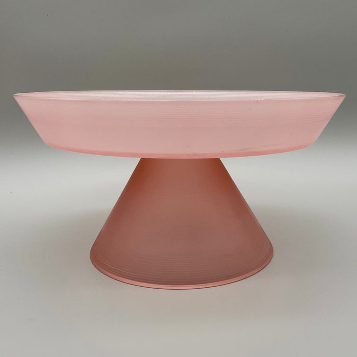 VeArt alzata in vetro opalino rosa design Scorzè Venezia 2010 ca