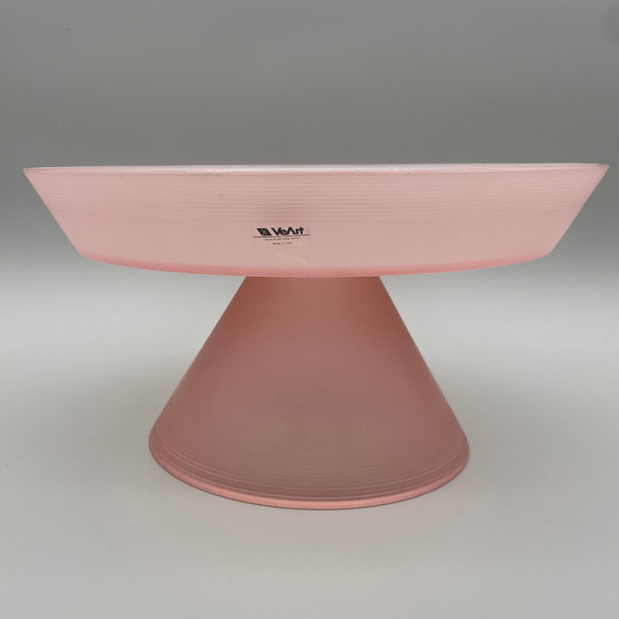 VeArt alzata in vetro opalino rosa design Scorzè Venezia 2010 ca