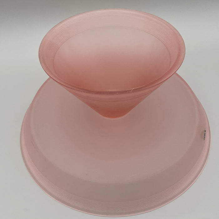 VeArt alzata in vetro opalino rosa design Scorzè Venezia 2010 ca