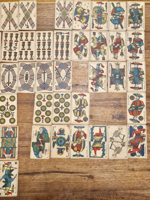 Armanino Genova tarocchi Piemontesi carte da gioco 1930 ca