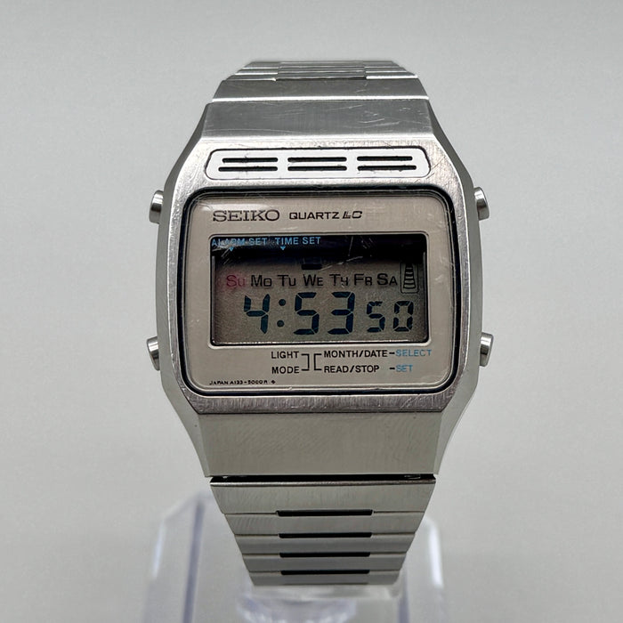 Seiko A133-5000 orologio da polso acciaio quarzo LC 1977