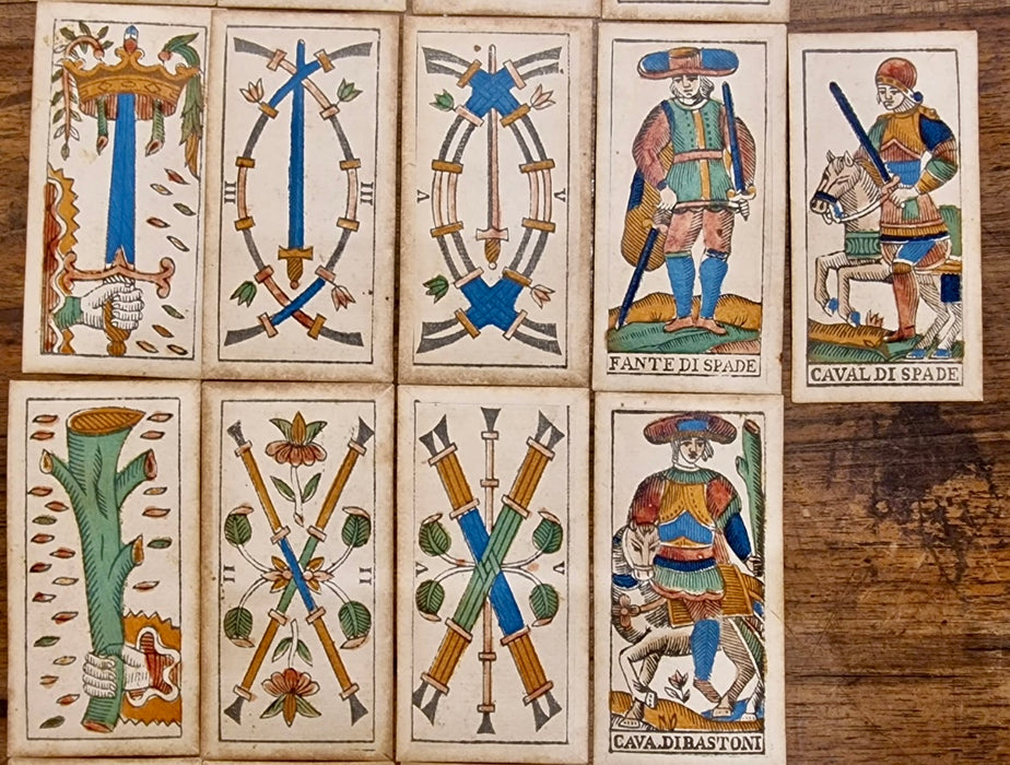 Real Fabbrica Milano Ferdinando Gumppenberg carte gioco tarocchi 1810 ca