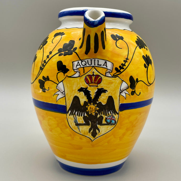 Brocca Nobile Contrada dell' Aquila ceramiche Caber Siena 1970 ca