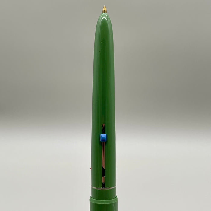 Penna sfera verde multicolore Banca Popolare Senese 1950 ca