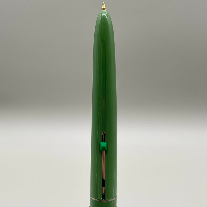Penna sfera verde multicolore Banca Popolare Senese 1950 ca