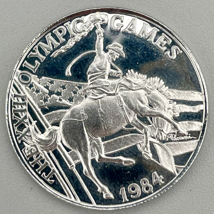 Moneta Argento 925 Giochi Olimpici Los Angeles 1984