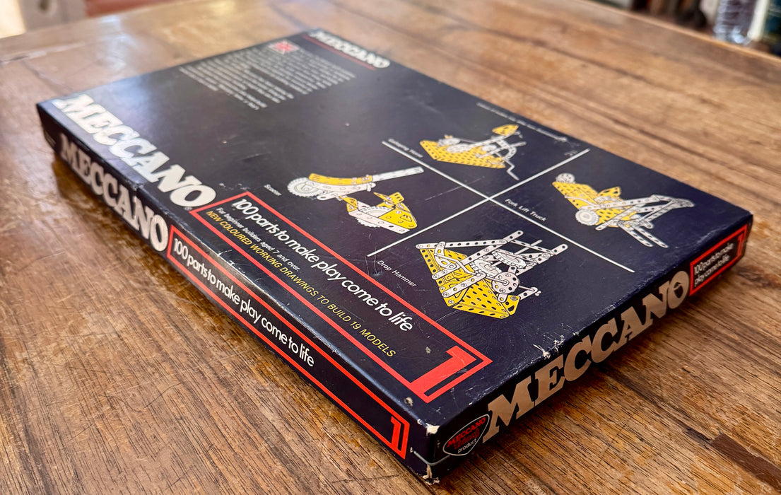 Meccano 1 gioco costruzioni con scatola completo 1970 ca