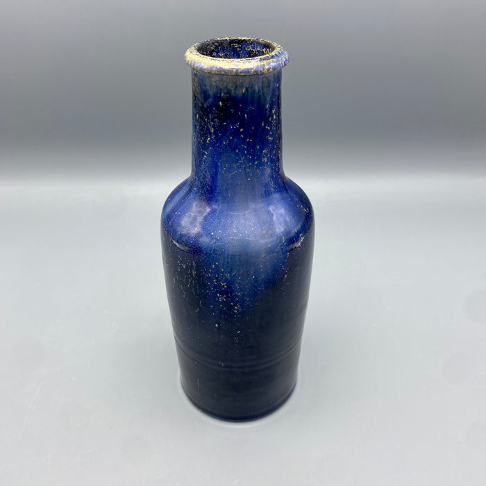 Bottiglia ceramica blu Fantoni Firenze 1970 ca