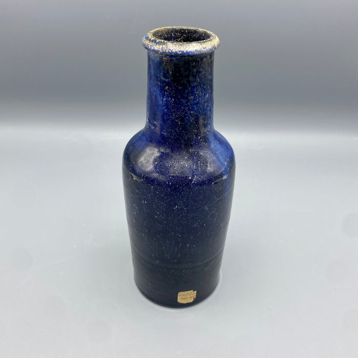 Bottiglia ceramica blu Fantoni Firenze 1970 ca