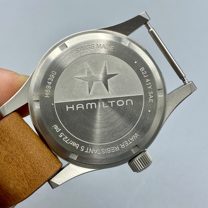 Hamilton Khaki Field ref. H694390 orologio meccanico acciaio 38mm 2023 nuovo