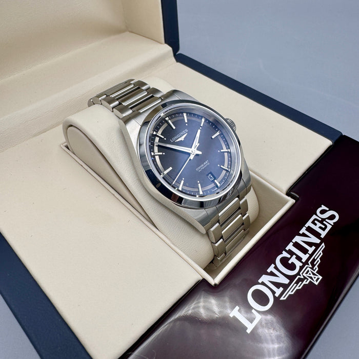 Longines Conquest ref. L37204526 orologio automatico acciaio full set 38 mm Swiss 2024