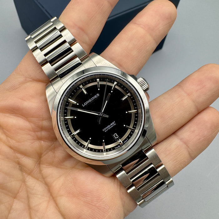 Longines Conquest ref. L37204526 orologio automatico acciaio full set 38 mm Swiss 2024